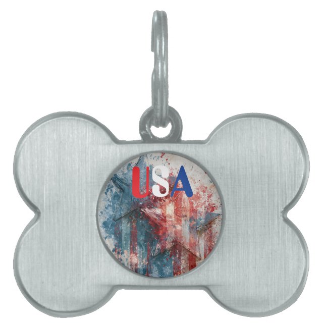 USA Pet ID Tag (Front)