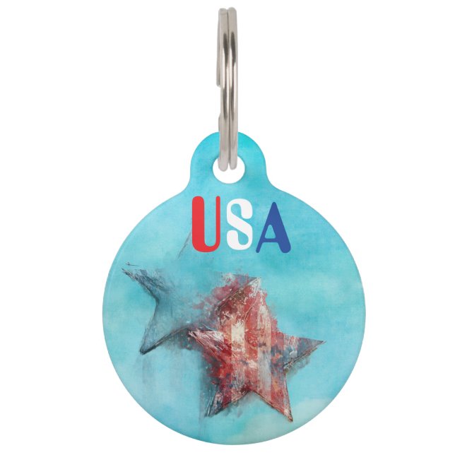 USA Pet ID Tag (Front)