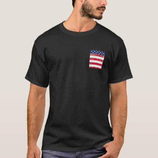 USA Pocket with American Flag for 4th of July T-Shirt