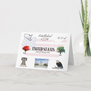 USA Postcard United States of America