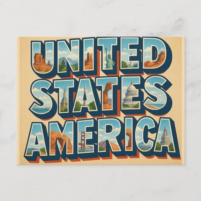USA postcardd Postcard (Front)