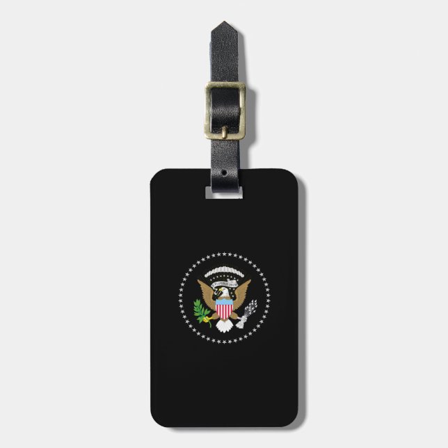 USA Presedents Flag Luggage Tag (Front Vertical)