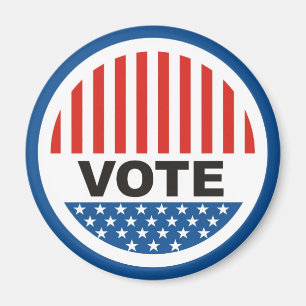 usa president elections vote badge political magnet