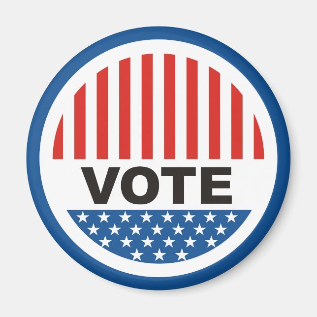 usa president elections vote badge political magnet (Front)