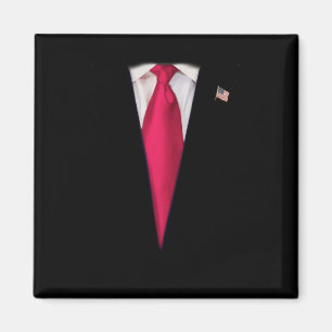 Usa President Trump Suit Easy Halloween Costume Magnet
