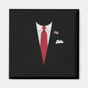 Usa President Trump Suit Easy Halloween Costume Magnet