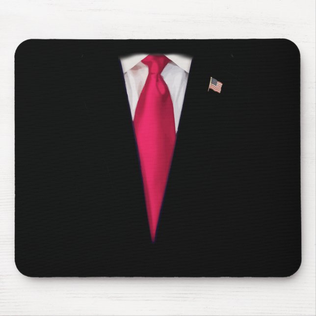 Usa President Trump Suit Easy Halloween Costume  Mouse Pad (Front)