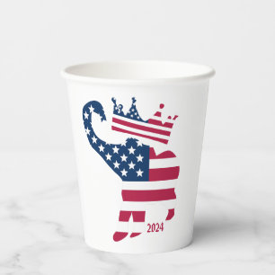 USA Presidential Election 2024 Republican Win Paper Cups