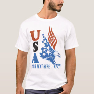 USA Pride – American Flag Style Design T-Shirt