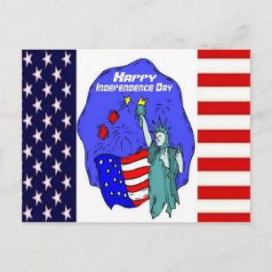 USA Pride - Independence Day Postcard