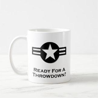 USA Ready For A Throwdown black Coffee Mug