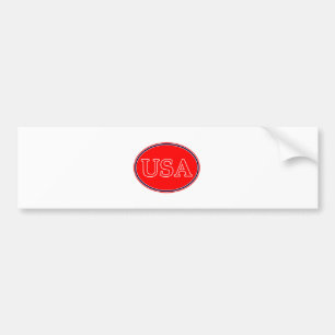 USA Red White and Blue 3 The MUSEUM Zazzle Gifts Bumper Sticker