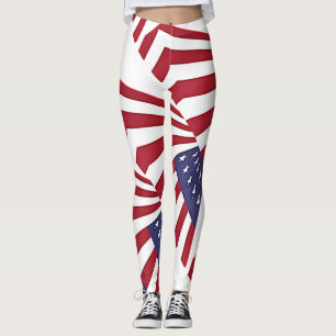 USA Red white and Blue Leggings