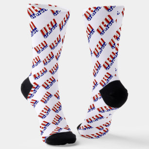 USA Red White and Blue Patriotic Socks