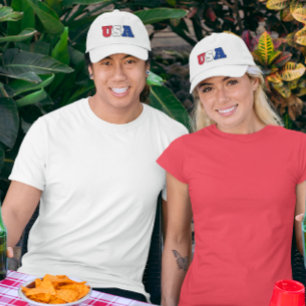 USA (RED, WHITE, AND BLUE) TRUCKER HAT