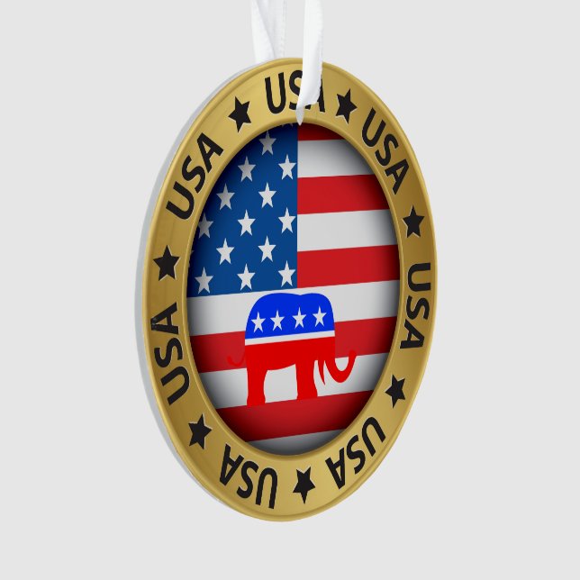 USA Republican Ornament (Front)