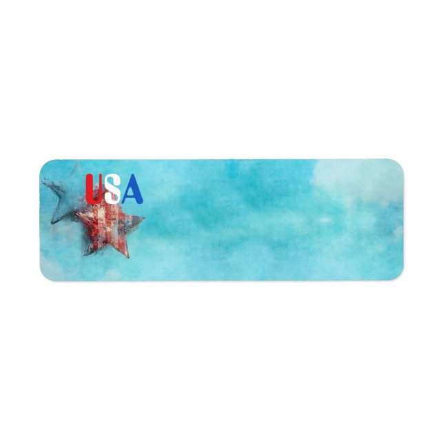 USA Return Address Label (Front)