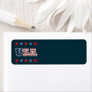 USA Return Address Label