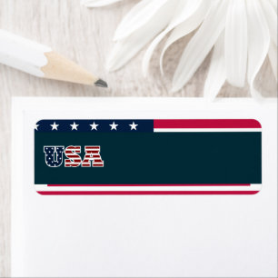 USA Return Address Label