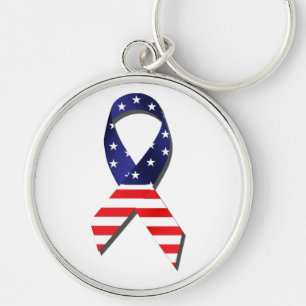 USA Ribbon Keychain