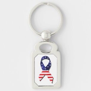 USA Ribbon Keychain