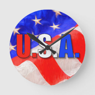USA ROUND CLOCK