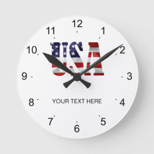 USA ROUND CLOCK