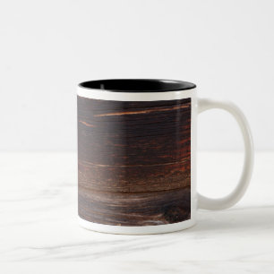 USA, Salmon, Idaho, Log Cabin Two-Tone Coffee Mug