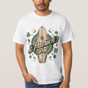 USA Screen Printed Retro Green Irish Distressed T-Shirt