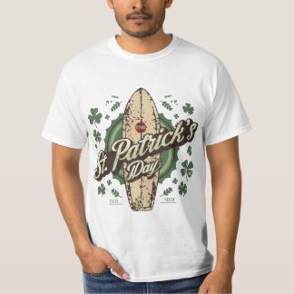 USA Screen Printed Retro Green Irish Distressed T-Shirt
