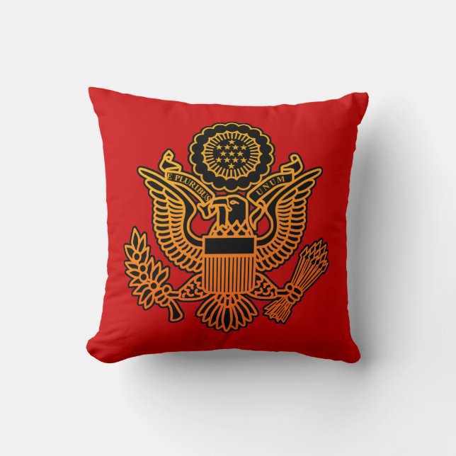 USA Seal Throw Pillow (Front)