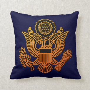 USA Seal Throw Pillow