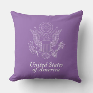 USA seal Throw Pillow