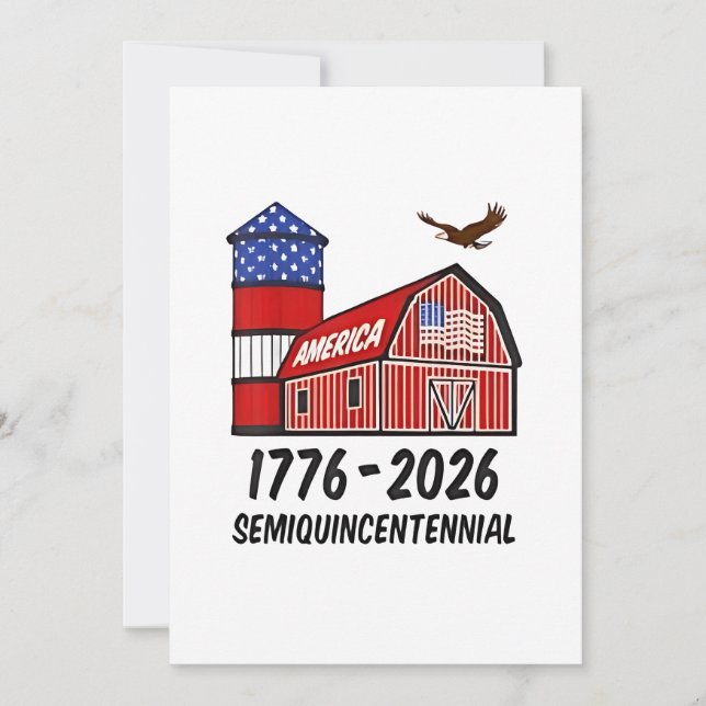 USA Semiquincentennial 250th Anniversary 1776–2026 Invitation (Front)