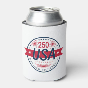 USA Semiquincentennial America's 250th Anniversary Can Cooler
