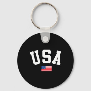 Usa Shirt Men Women Kids American Flag Patriotic 4 Keychain