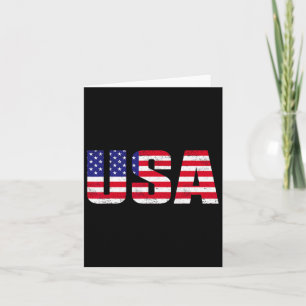 Usa Shirt Patriotic American Flag Men Women Kids B Card