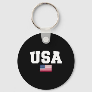 Usa Shirt Women Men Kids American Flag Patriotic 4 Keychain