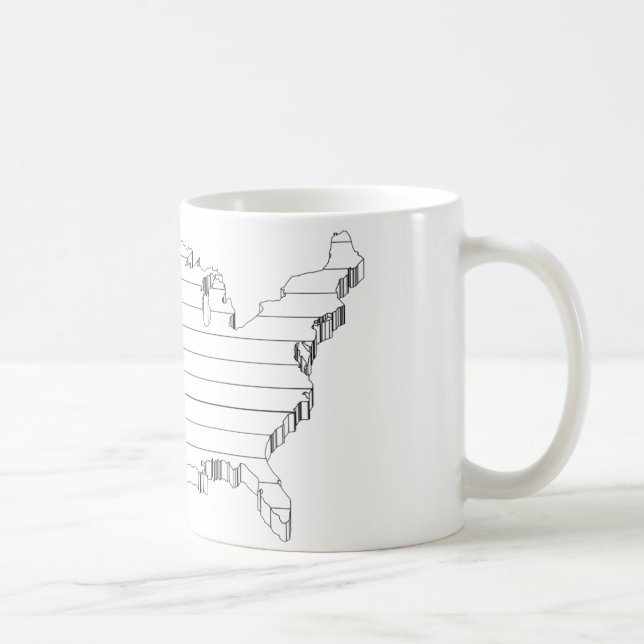 USA Sketch Coffee Mug (Right)