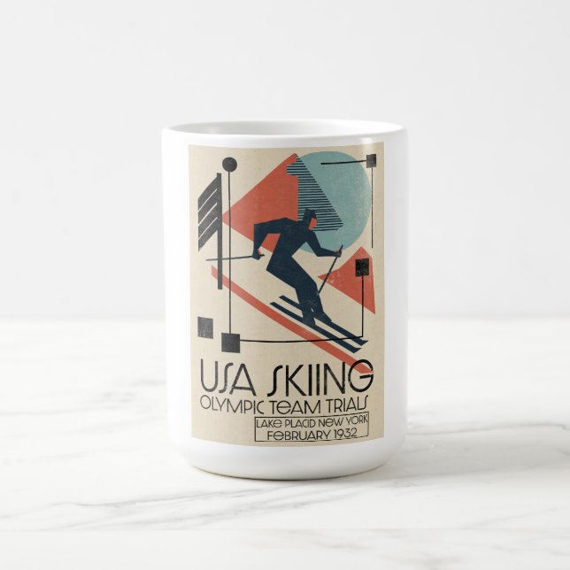 USA ski poster Magic Mug (Center)