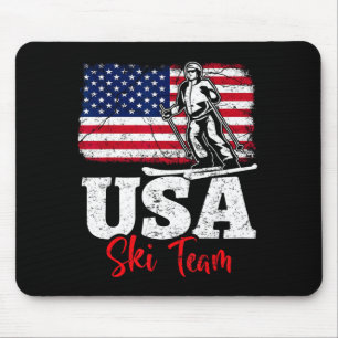 Usa ski team america skiing winter sports skiing mouse pad