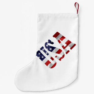 USA SMALL CHRISTMAS STOCKING