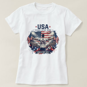 USA Soccer 2026 Fan Gear Patriotic American Footba T-Shirt