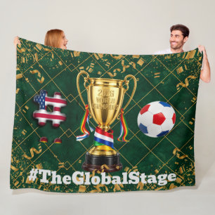 USA Soccer 2026 Global Games Luxury Throw Blanke Fleece Blanket