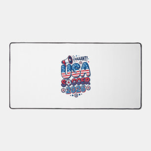 USA Soccer 2026 Soccer Bold Country Typography Tra Desk Mat