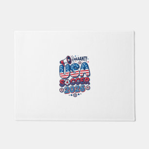 USA Soccer 2026 Soccer Bold Country Typography Tra Doormat