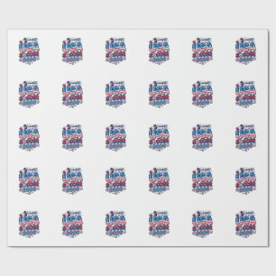 USA Soccer 2026 Soccer Bold Country Typography Tra Wrapping Paper