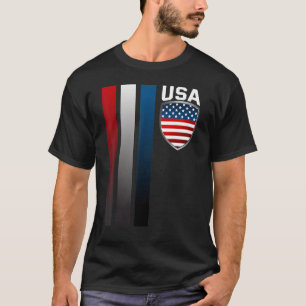 USA Soccer American Flag Retro10 Football T-Shirt