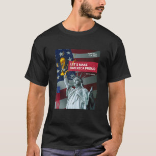 USA Soccer American Flag Soccer Ball T-Shirt