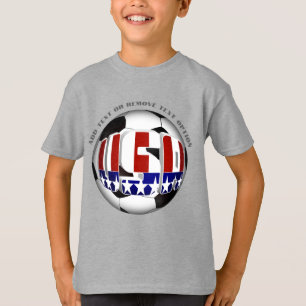 USA Soccer Ball Sports T-Shirt